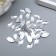 Decor for creativity Plastic sewn "leaf" silver set 40 pcs 1x0.6x0.3 cm