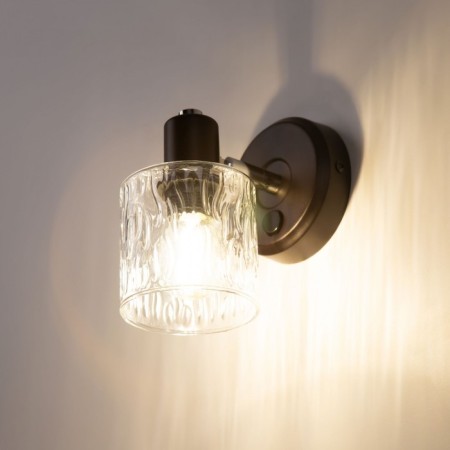 Sconces Citilux "Artist" CL510515, 9x15 cm, 1x40W, E14, brown color-11