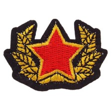 Pattern, star in a wreath of a laurel, a set of 5 pcs.