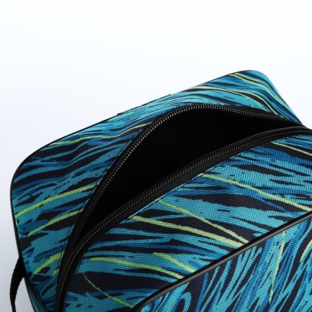 Cosmetic bag with lightning, blue/black color-2