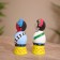 Souvenir "couple" wood (set 2 pcs) 15 cm