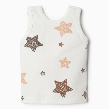 T -shirt Bloom Baby sleeveless stars, p. 86 cm, beige-2