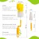 A set of brushes for bottles and nipples, 2 objects, color mix