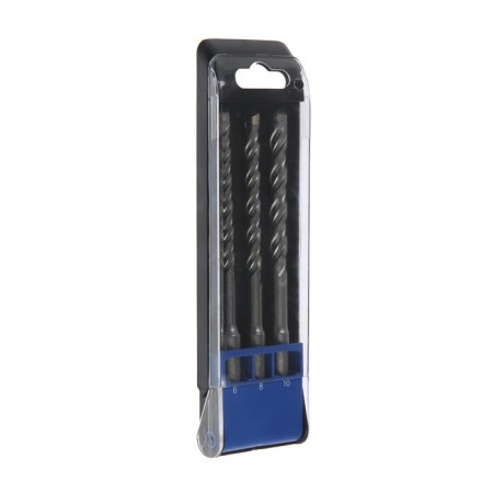 Set of drills on concrete tundra, double spiral, SDS-Plus, 6-8-10 x 160 mm, 3 pcs.-2