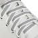 Shoe shoes, steam, flat, with a reflective strip, 10 mm, 70 cm, white color