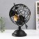 Souvenir Metal "Globe with an arrow" Black 27x17x30 cm