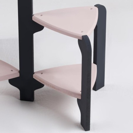 Standing Column for Flower Flower Flora 49x54x40 cm, gray-pink-3