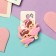 Hair elastic band "Baby" (set 2 pcs) ballerinka, 3 cm, pink