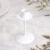 Bob Climber Metal for 1 candle, 7.4x12 cm, white