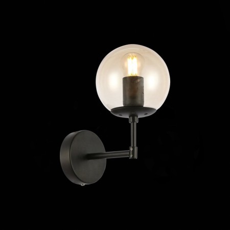 Wall lamp EVOLUCE. Sle154901-01. Lacotta. 1x40 W, E27, 20x30 cm, black color-1