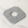 Square Raccoon, with a neckline, 21 × 21 cm, microfiber, gray color.