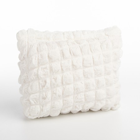 Cosmetic bag with zipper, dairy color