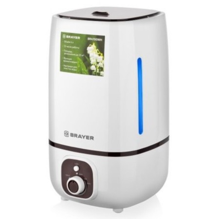 Moisturizer Brayer BR4700WH, Ultrasound, 25 W, 4 l, up to 25 m2, white
