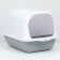 Domik toilet 35 x 50 x 35 cm, white-gray