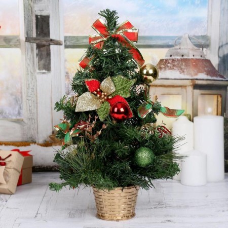 Christmas tree decor "New Year leaves" 40 cm
