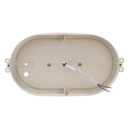 LED LEC lamp, 6 W, IP54, 6500K, 220V, oval, plastic, white-3