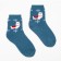 Terry socks, blue color/lama, size 23-25