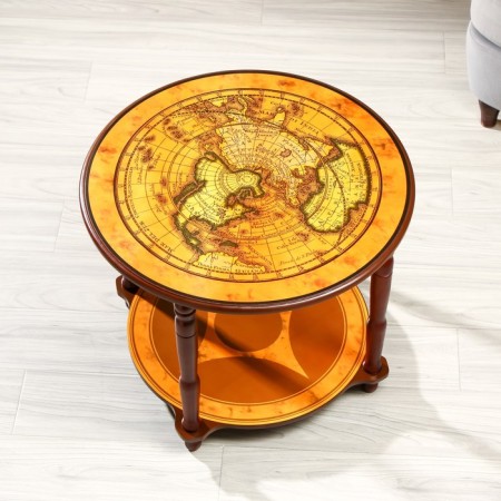 Decorative table "Old card" 60x60x49 cm-2