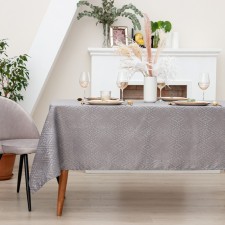 Скатерть Этель "Ромбы" цв.серебро, 142*220 +/-3 см, 115 ±10 гр,100%