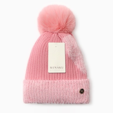 Women's hat Minaku, col. Pink, rr 56-58-6