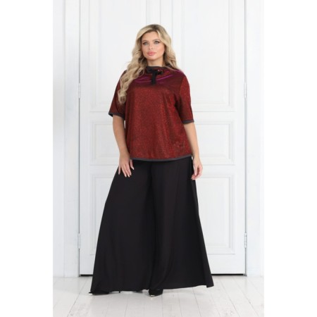 Female jumper, size 42, burgundy color-5