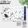 Vinyl stickers with foil "holiday", 30 x 50 cm, new year