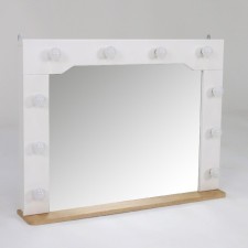 Crystable-9 mirror without lamps 900x150x680 Irish oak/white matte