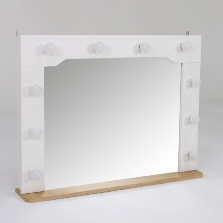 Crystable-9 mirror without lamps 900x150x680 Irish oak/white matte