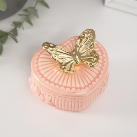Coramics Coramics "Butterfly Provence" Pink 8.5x9.3x8.5 cm