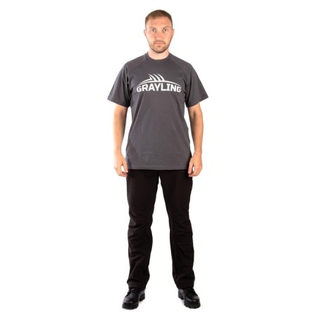 Grayling Logo T-shirt, cotton, graphite, rf XS-2