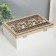 Casket tree with divisions "openwork thread" white 16.7x23.8x8 cm
