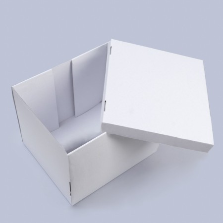 The box is folding, the lid is, white, 38 x 33 x 30 cm-2