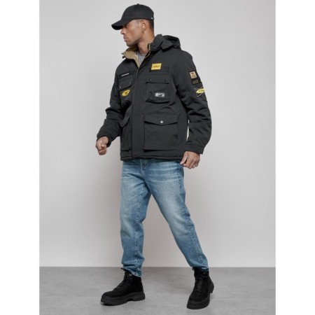 Male Winter jacket, size 56, black color-1