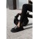 Women's pants with barrelseeva olesya, size 42, black color