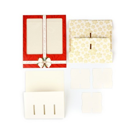 Box for 8 sweets and chocolate with cells "New Year's luxury", 18 x 18 x 4 cm, New Year-5