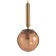 Bayerlux lamp "Javier" E14 40W gold-amber 15x15x35-185 cm