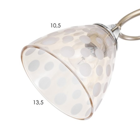 Lamp ceiling Sollar 52x25x26, 2x60W E27, gold, chrome-5