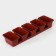 A set of flower pots with a tray Darel Plastic, 750 ml, 53 cm, 5 pcs, terercot color