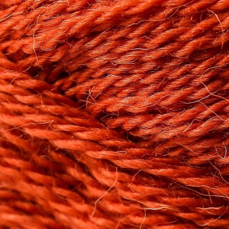 Yarn "village" 100% half-carbonated wool 250m/100g (30-sv. Terracot)-8