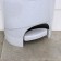 Garbage container with pedal, 7 l, marble color