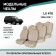 Autoshekhly for Lexus LX470, 1998-2007, 7 places, eco-leather beige