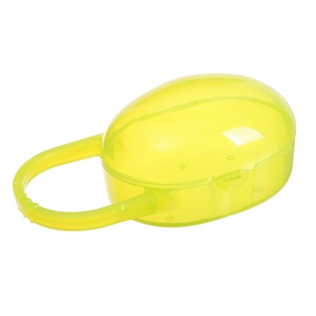 Nipple - orthodontic dummy with container, +3 months, green color-10
