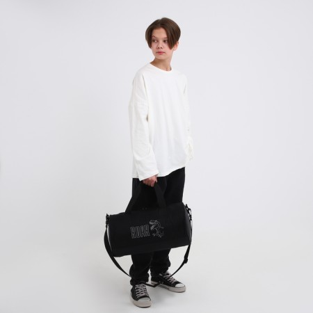 Sports Bag, 40x24x21, lightning department, long belt, black color-10