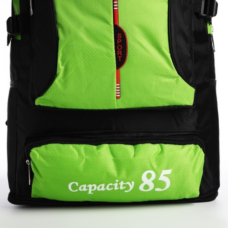 A thyroid backpack with an increase in 55l, 5 external pockets, green color-5