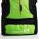 A thyroid backpack with an increase in 55l, 5 external pockets, green color