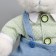 Soft toy "Little Friend", a cat in a blue overalls