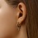 Earrings Metal "Modern" Blood, Color Gold