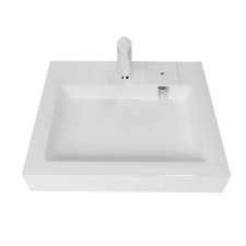 MY SPACE STAR 55 5227550 sink, above the washing machine, with brackets, with siphon, white 103857