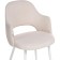 Stool on a metal frame Gutride metal/velor, white/beige 51x56x82 cm
