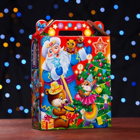 Gift box "New Year's gatherings", 16.8 x 6.8 x 20.9 cm
